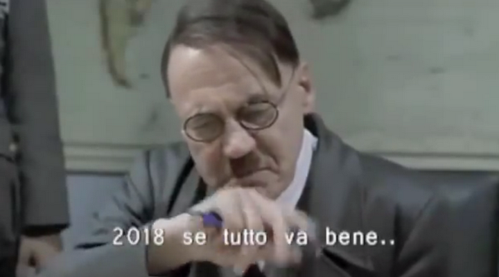 Video Hitler che si incazza per la metro di roma