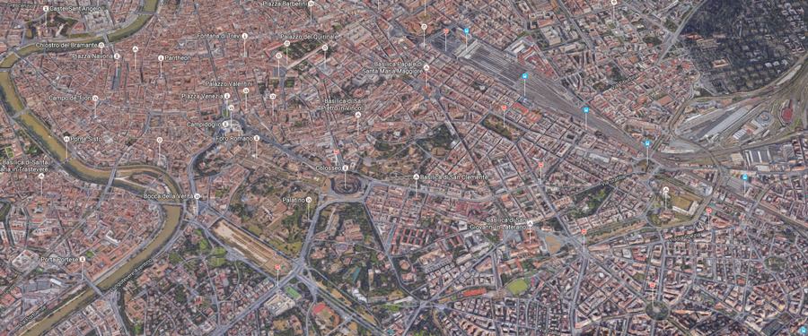 anteprima mappa Roma